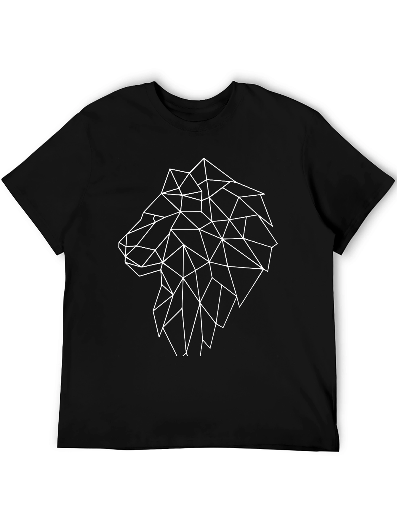 Geometric Wolf T-Shirt - Abstract Animal Design