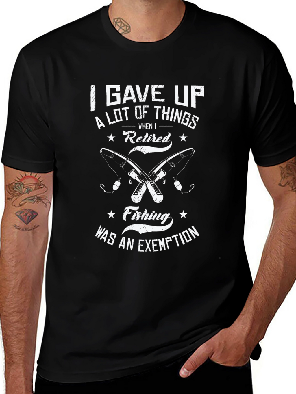 Retired Fishing T-Shirt - Fishermans Exemption