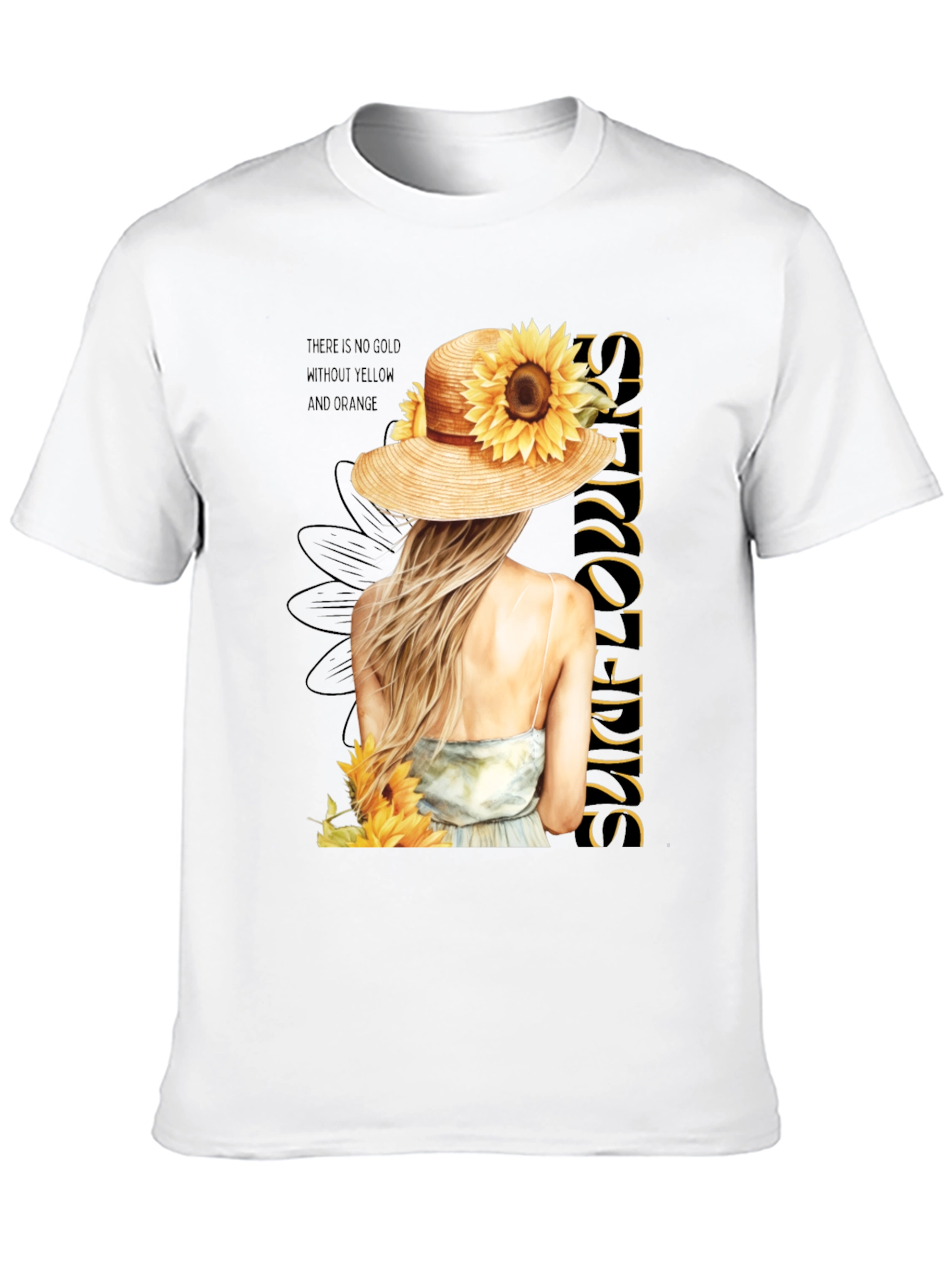 Sunflower Girl Graphic Tee - Stylish & Unique!