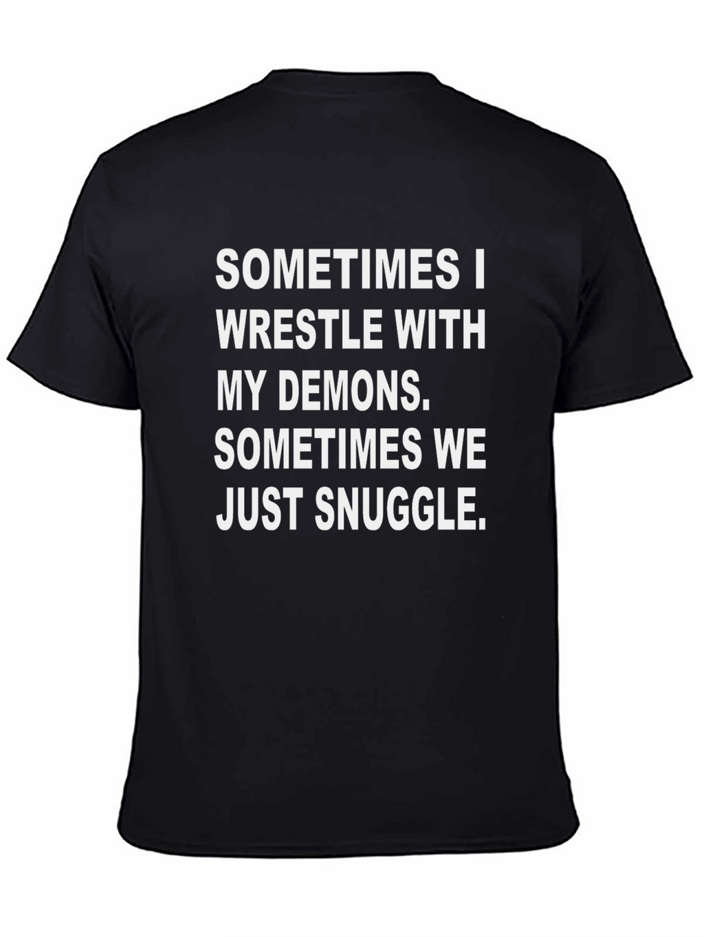Wrestle Demons Snuggle Graphic T-Shirt