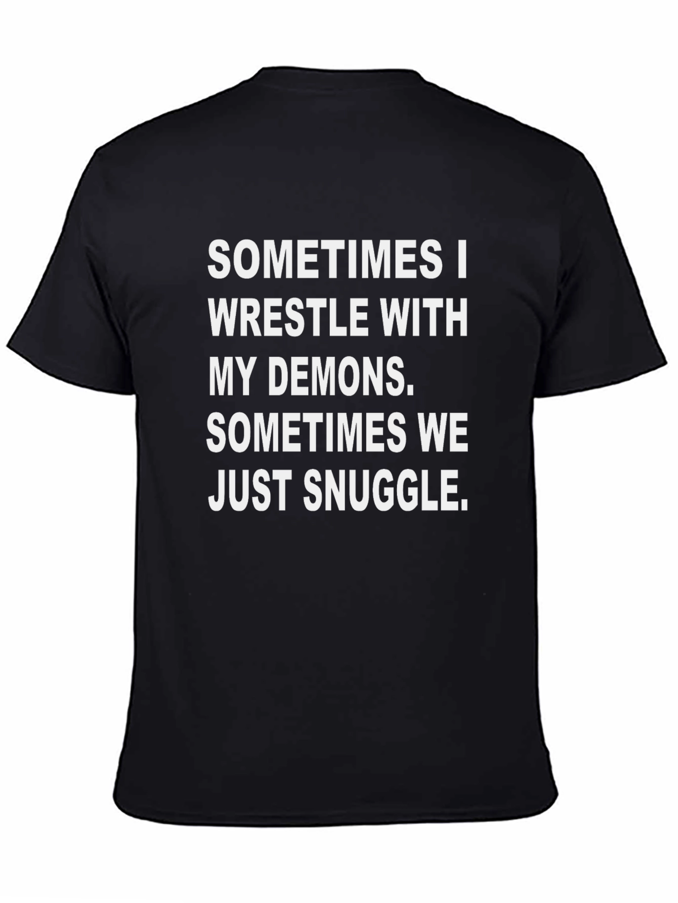 Wrestle Demons Snuggle Graphic T-Shirt