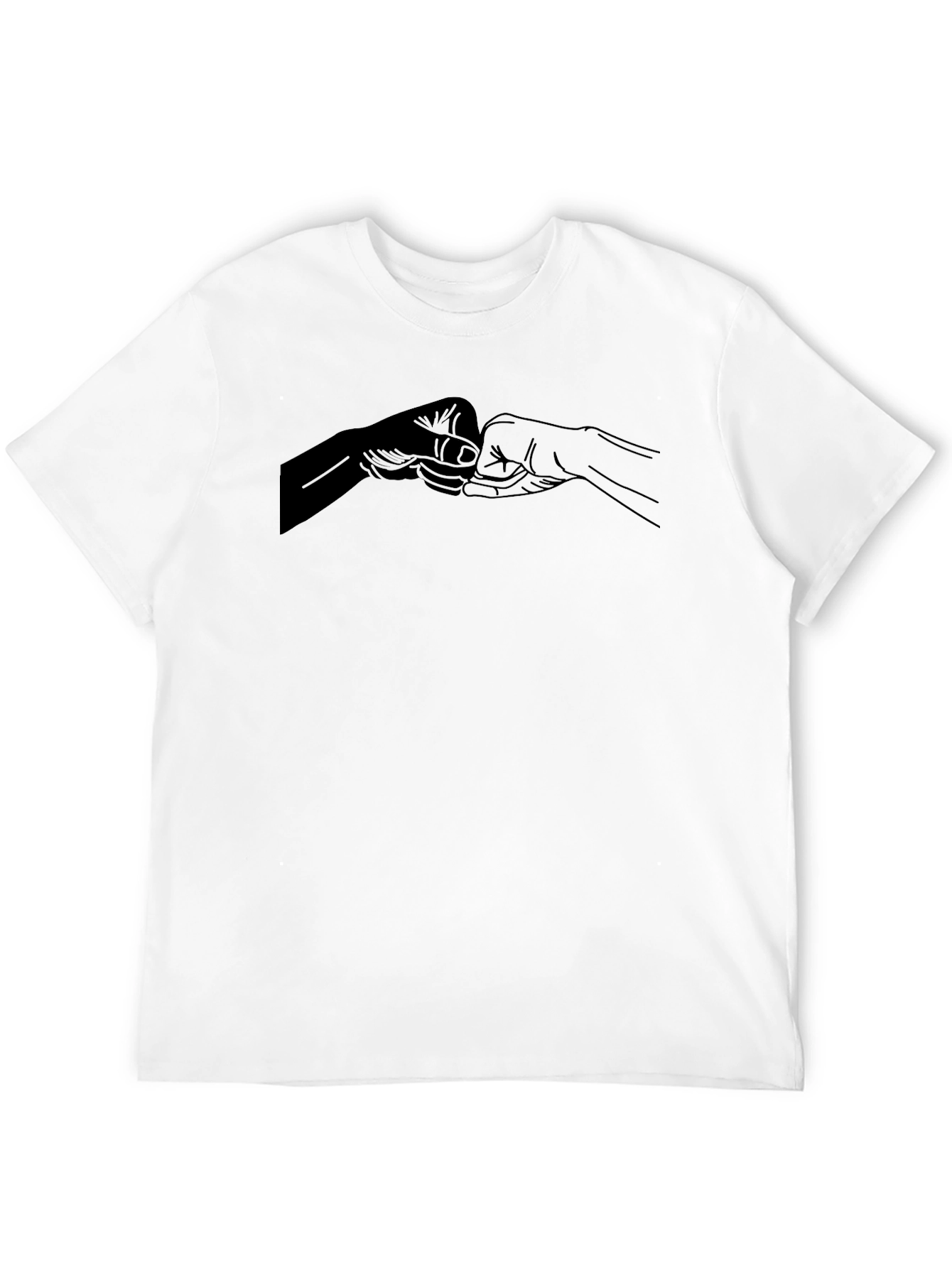 Fist Bump Graphic Black T-Shirt