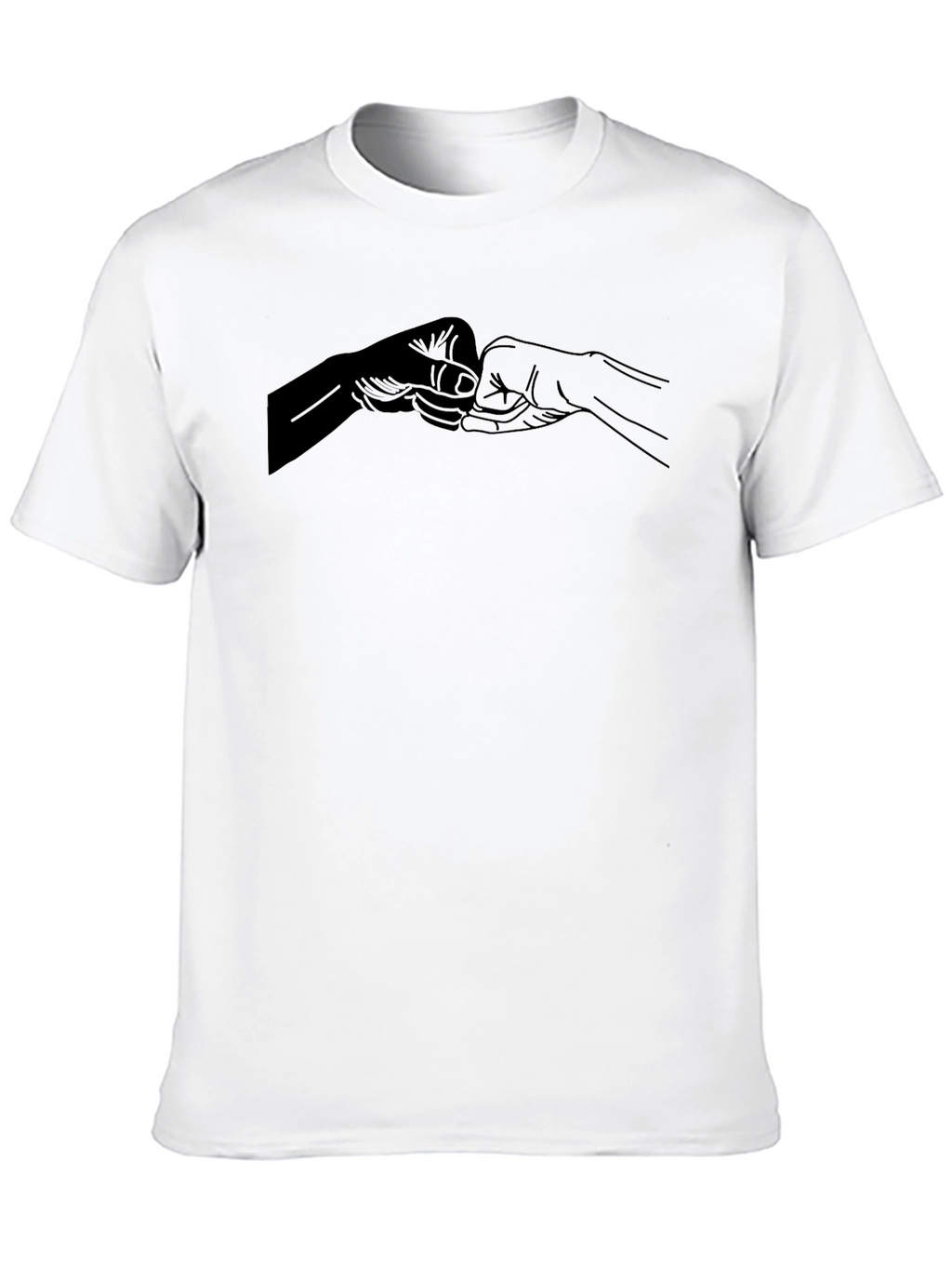 Fist Bump Graphic Black T-Shirt