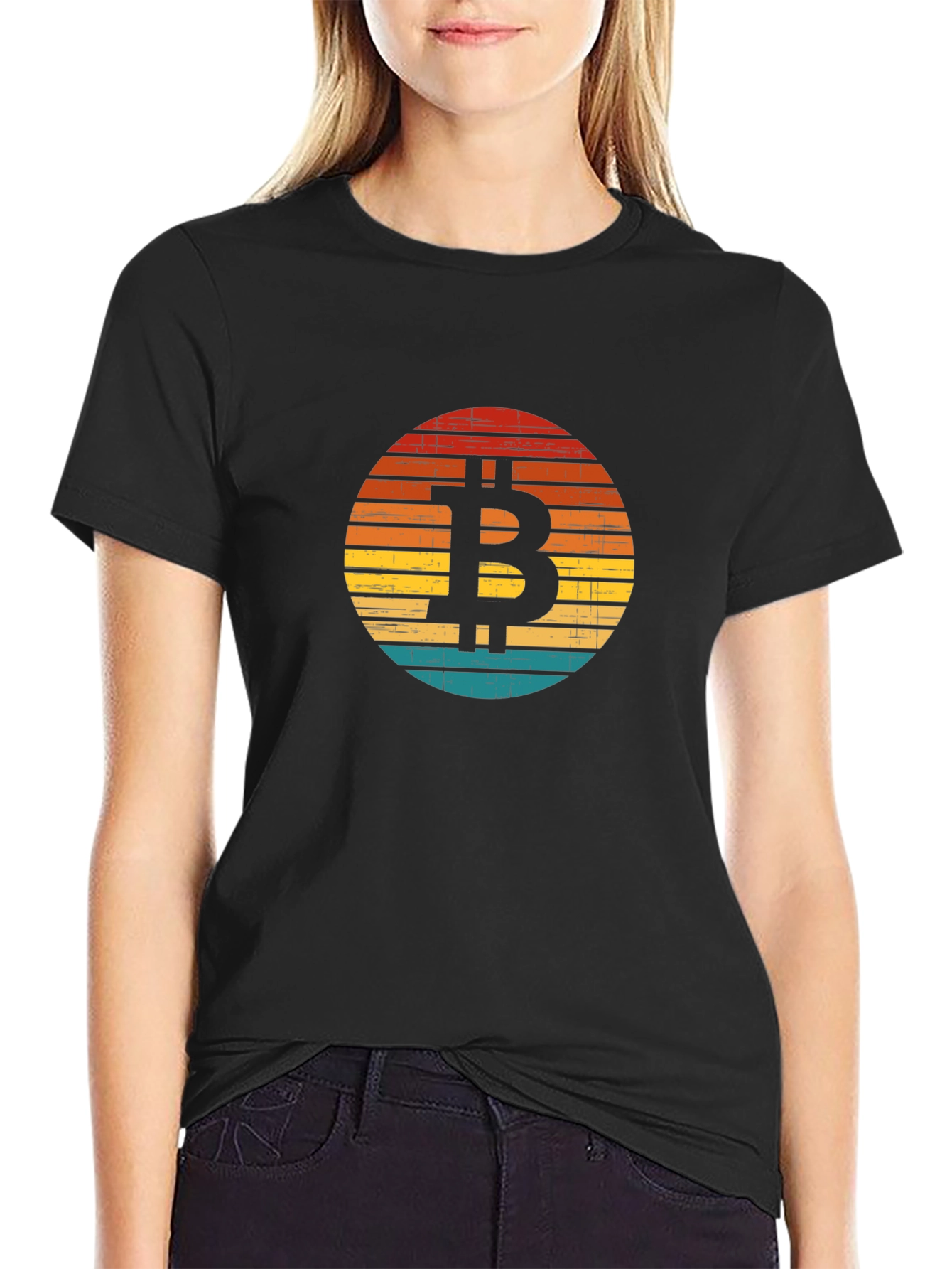 Bitcoin Sunset Graphic Tee - Crypto T-Shirt