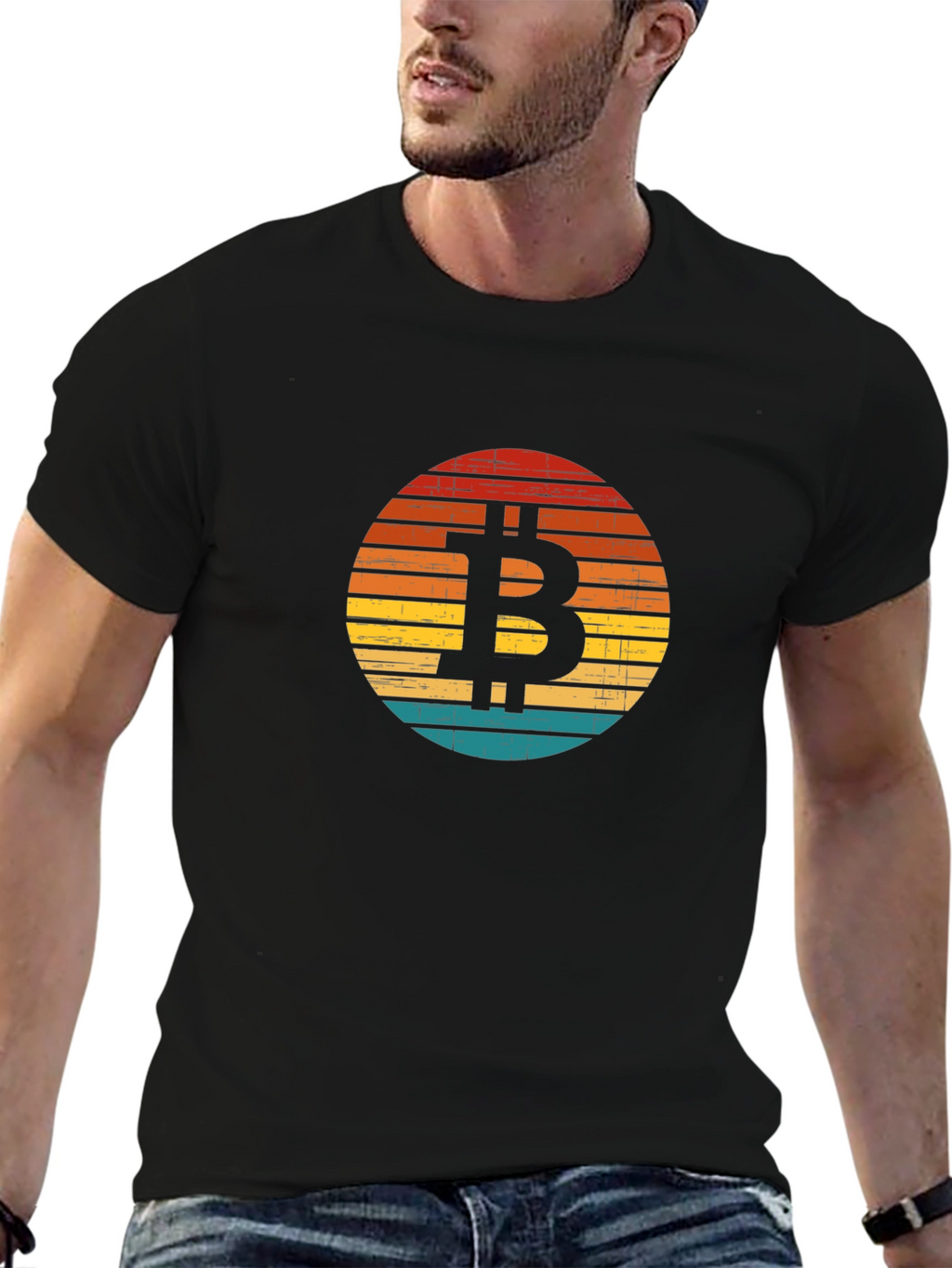 Bitcoin Sunset Graphic Tee - Crypto T-Shirt