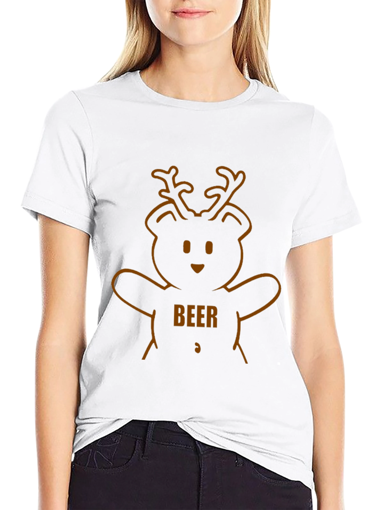 Beer Bear Graphic Tee - Mens Black T-Shirt