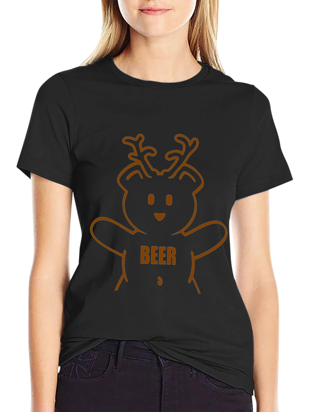 Beer Bear Graphic Tee - Mens Black T-Shirt