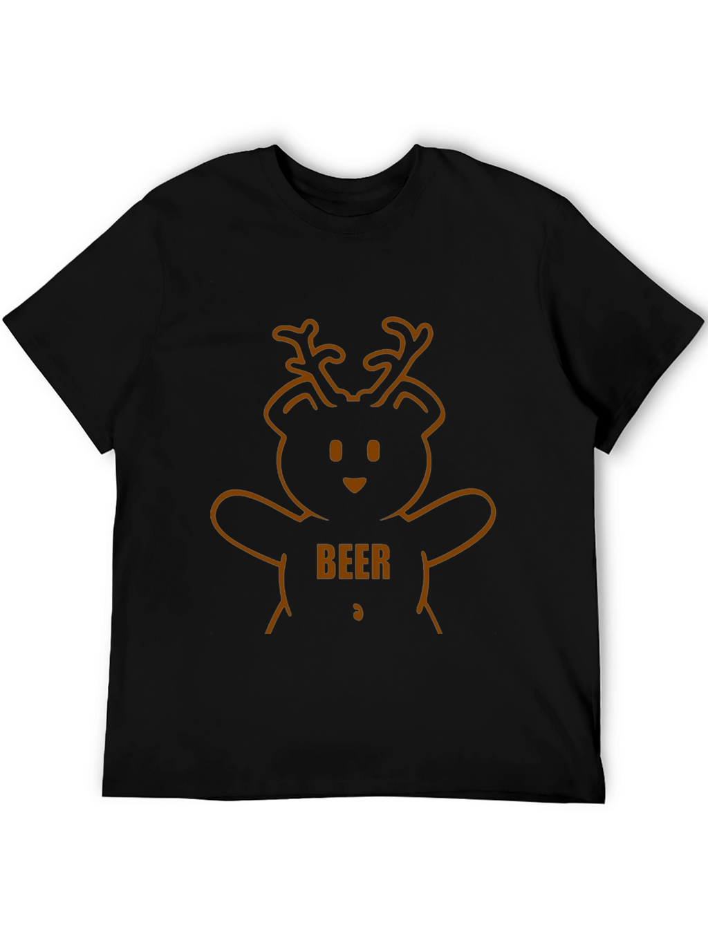 Beer Bear Graphic Tee - Mens Black T-Shirt