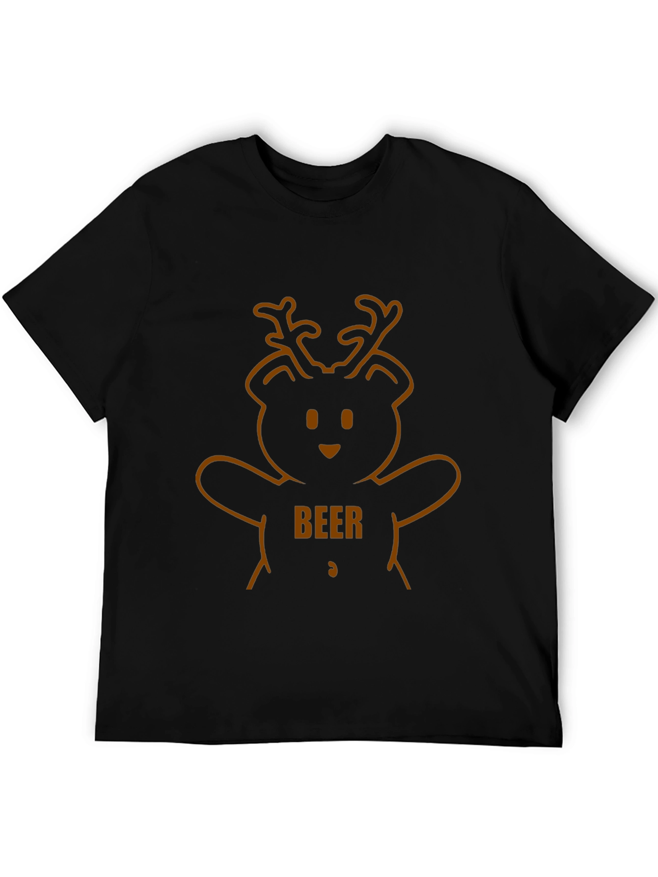 Beer Bear Graphic Tee - Mens Black T-Shirt