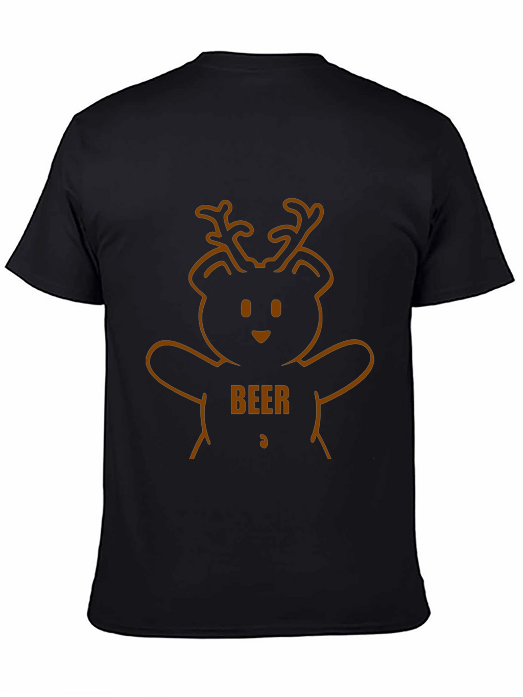 Beer Bear Graphic Tee - Mens Black T-Shirt