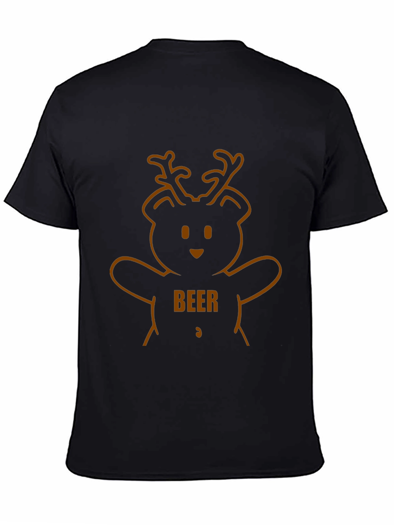 Beer Bear Graphic Tee - Mens Black T-Shirt