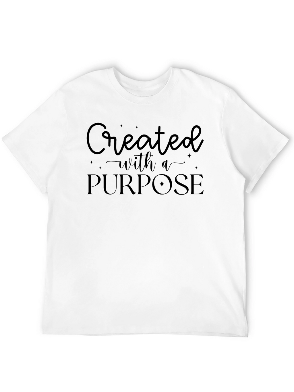 Created With A Purpose Graphic Tee - Black