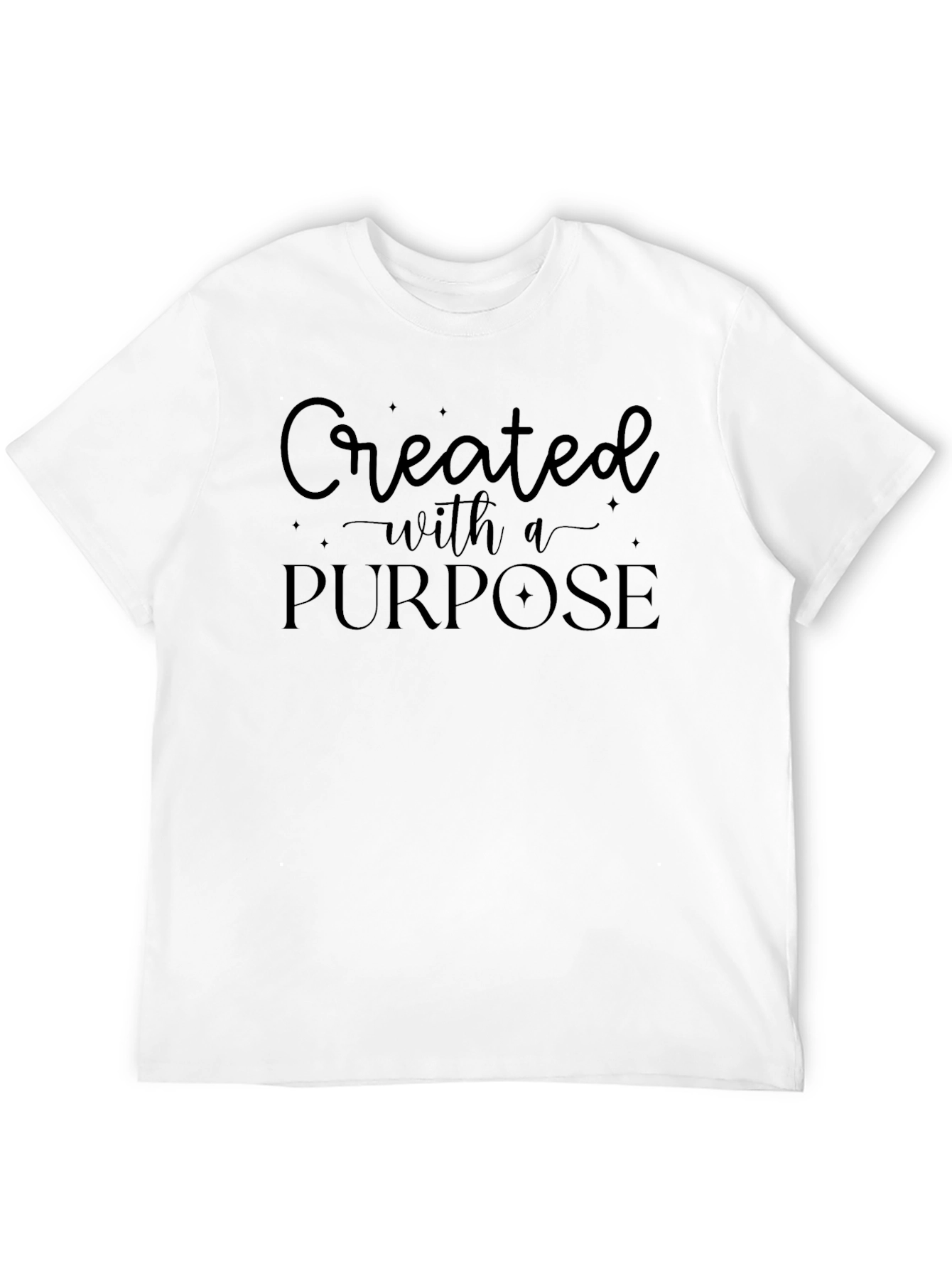 Created With A Purpose Graphic Tee - Black
