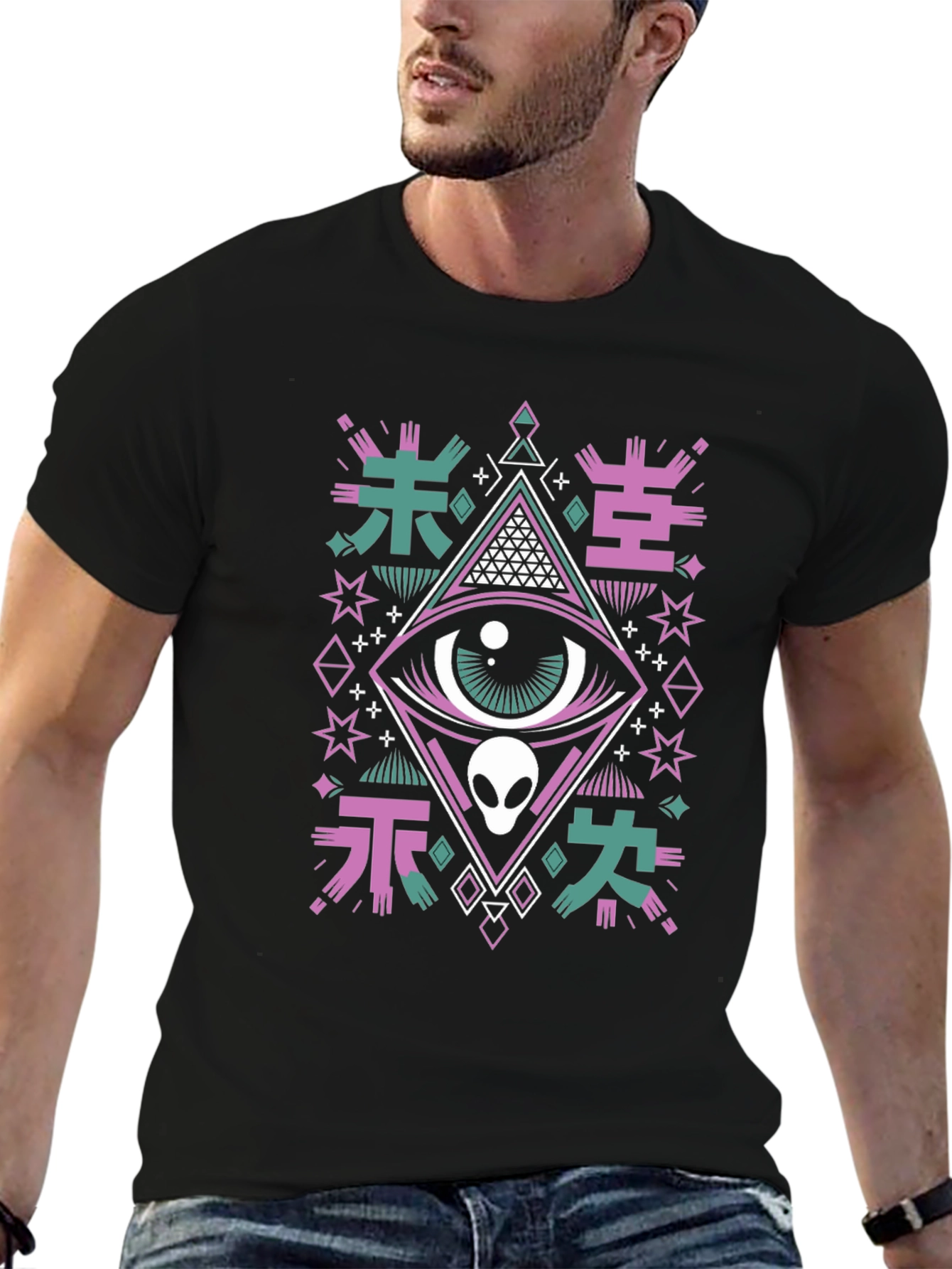 Mystic Alien Eye Graphic Tee - Unisex