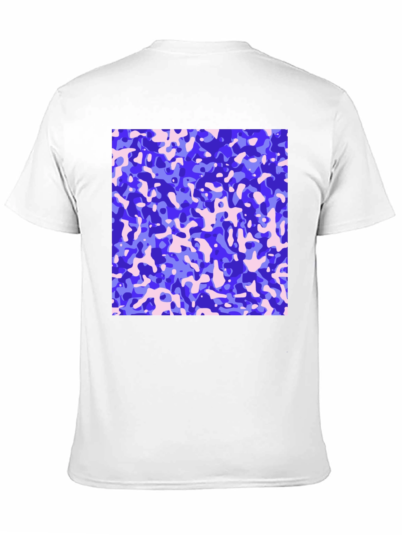 Abstract Camo Print Mens Black T-Shirt