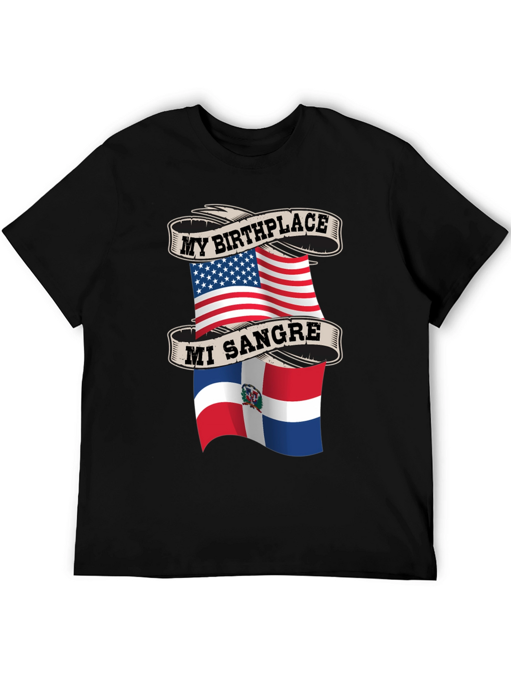 My Birthplace USA Mi Sangre Dominican Republic T-Shirt