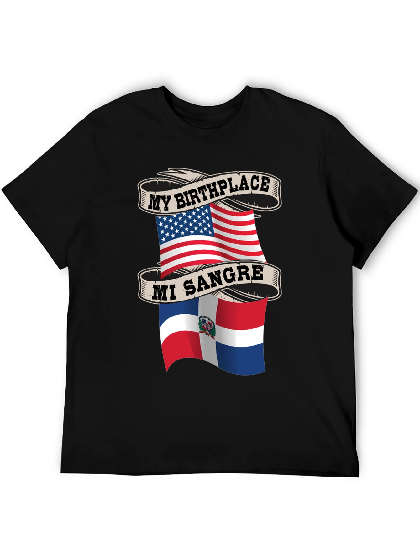 My Birthplace USA Mi Sangre Dominican Republic T-Shirt