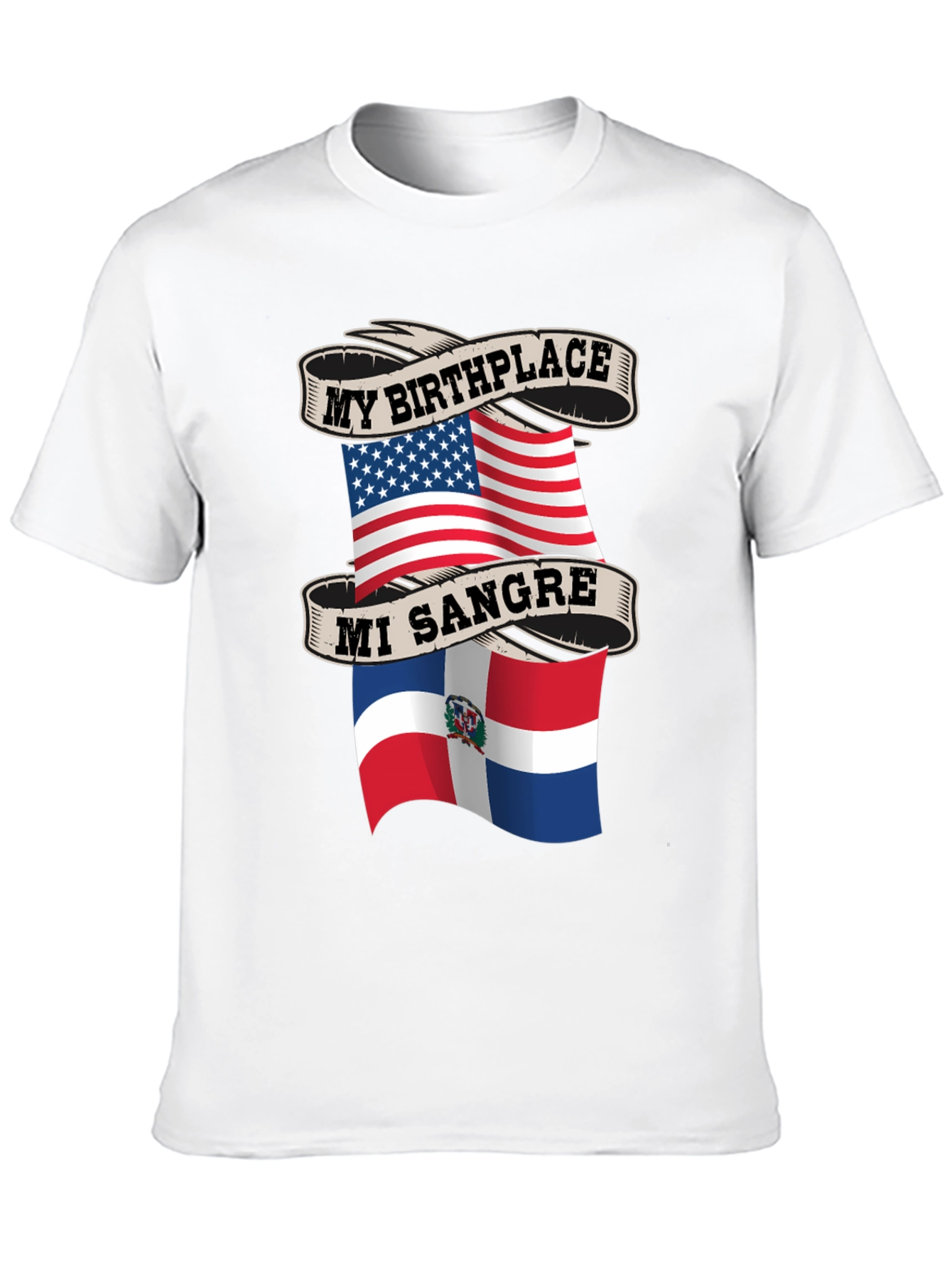 My Birthplace USA Mi Sangre Dominican Republic T-Shirt