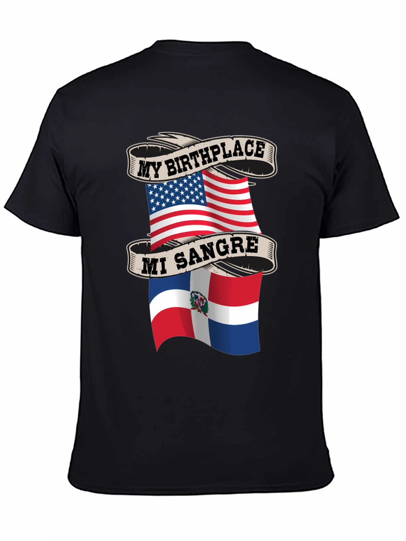 My Birthplace USA Mi Sangre Dominican Republic T-Shirt