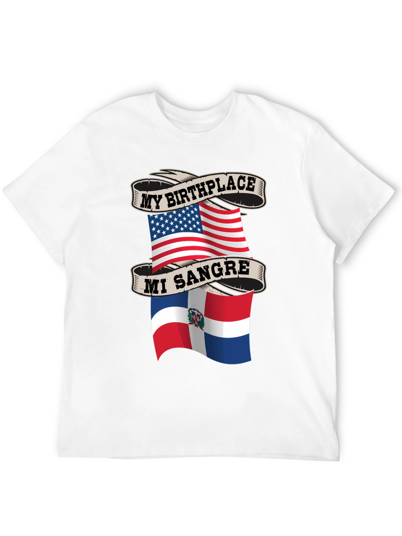 My Birthplace USA Mi Sangre Dominican Republic T-Shirt