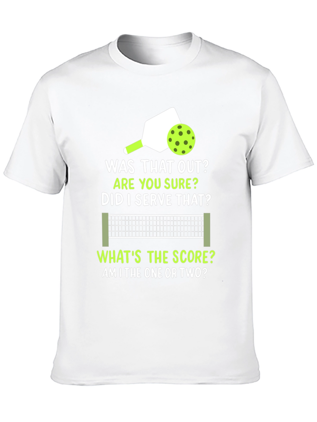 Pickleball T-Shirt: Was That Out? Funny Sports Tee