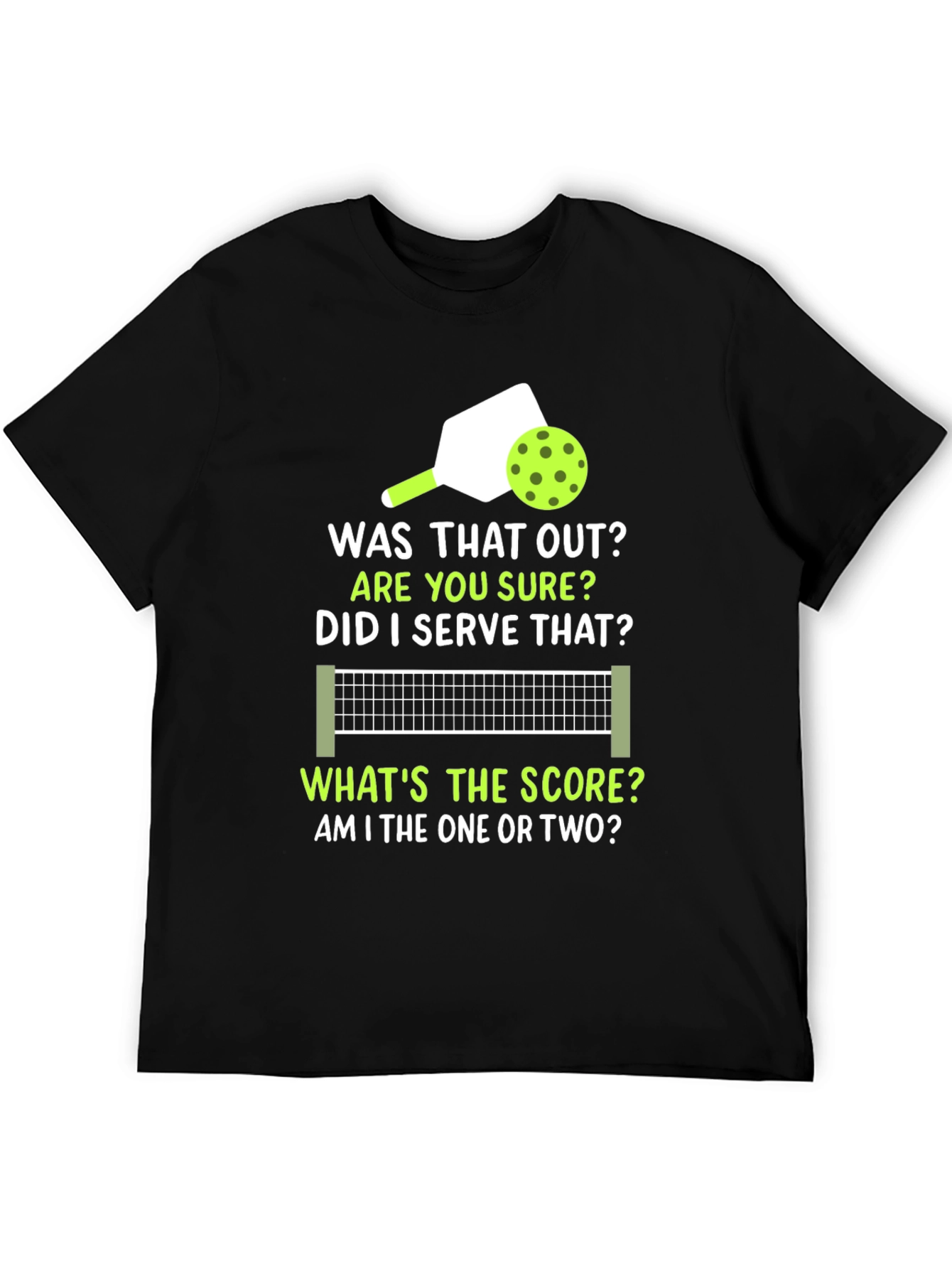 Pickleball T-Shirt: Was That Out? Funny Sports Tee