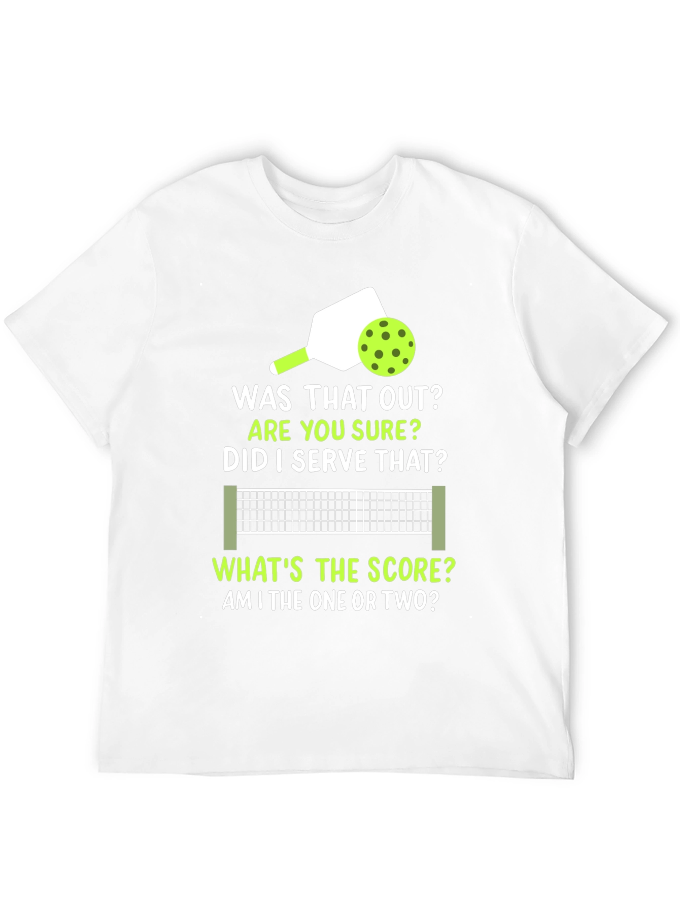 Pickleball T-Shirt: Was That Out? Funny Sports Tee