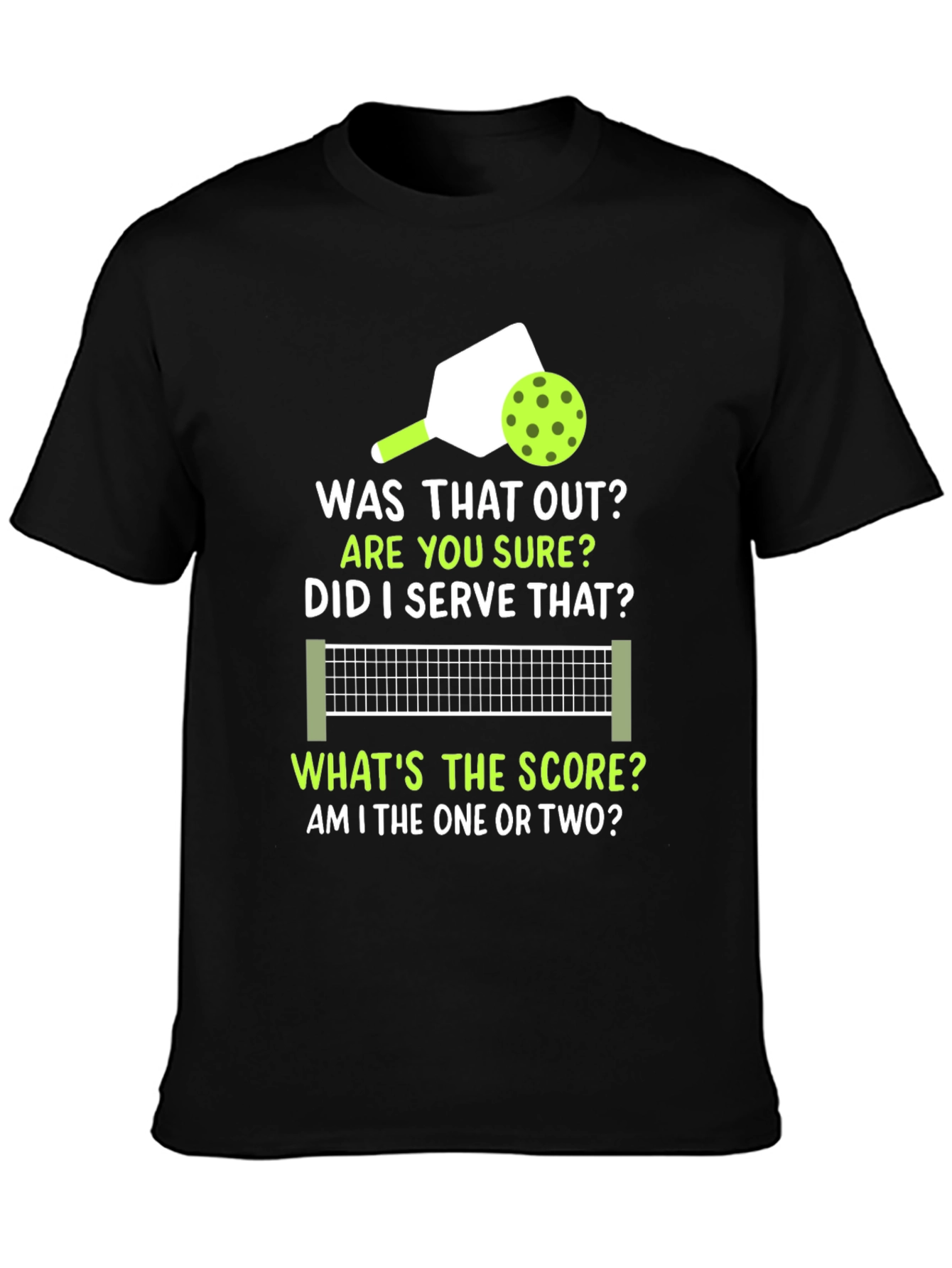 Pickleball T-Shirt: Was That Out? Funny Sports Tee