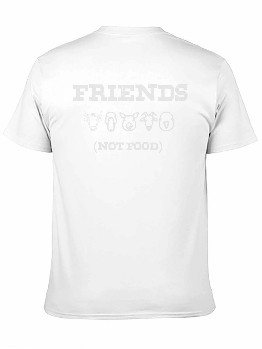 Vegan Friends Not Food Graphic T-Shirt