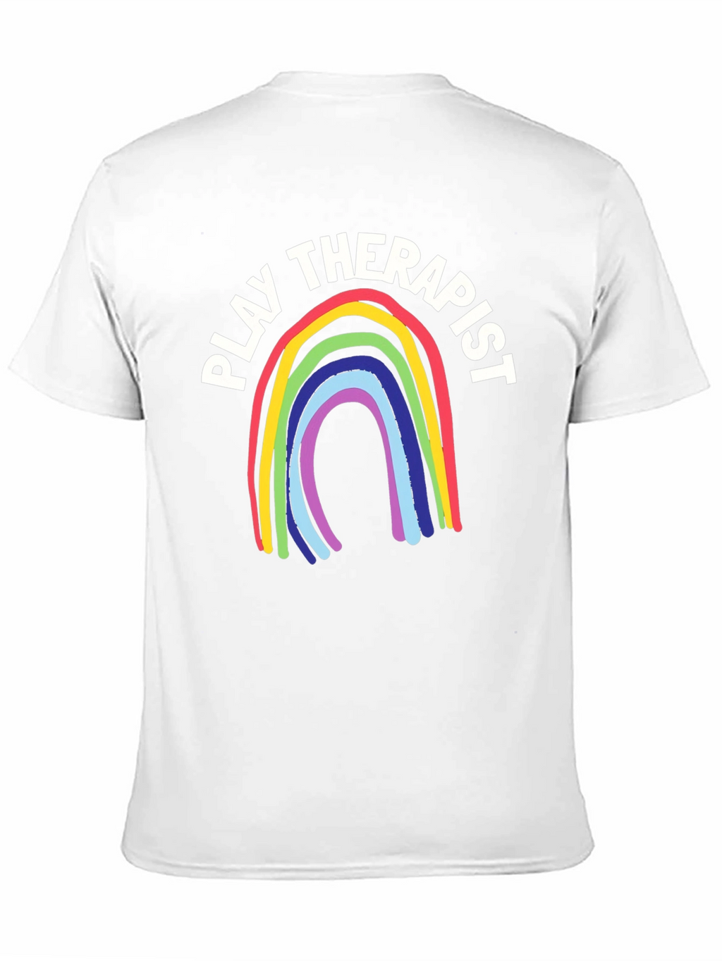 Play Therapist Rainbow Graphic Tee - Black