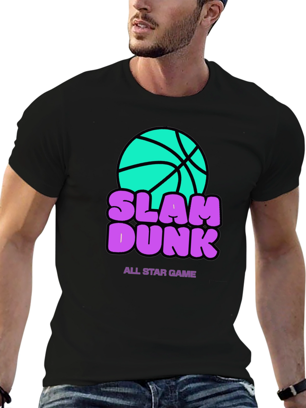 Slam Dunk All Star Game Black T-Shirt