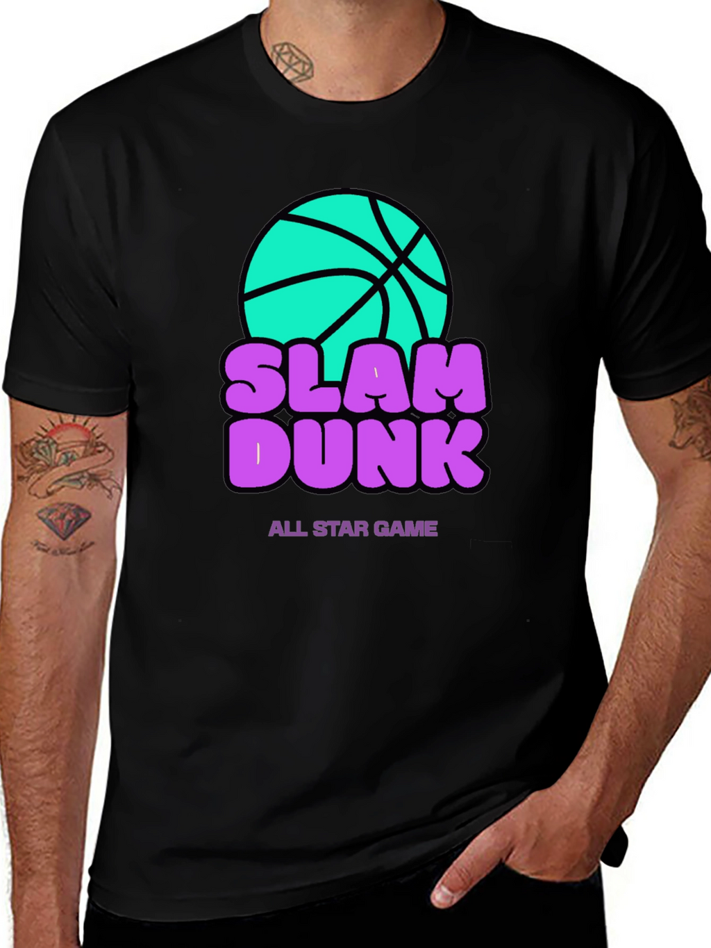Slam Dunk All Star Game Black T-Shirt