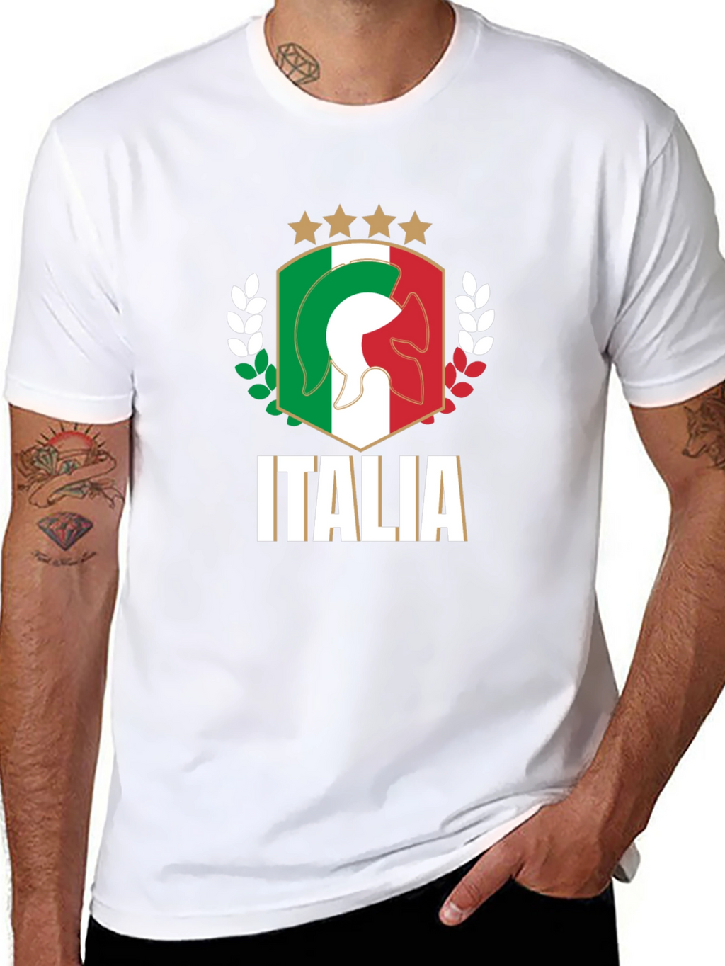 Italia T-Shirt Black Italian Pride