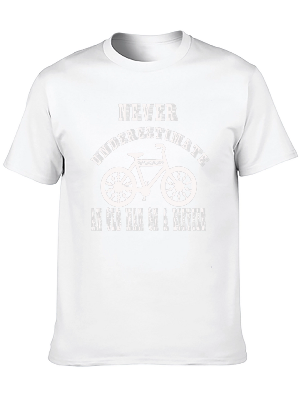 Never Underestimate an Old Man on a Bicycle T-Shirt