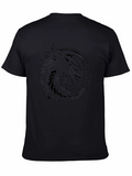 Dragon Circle Graphic Tee - Mens Black T-Shirt