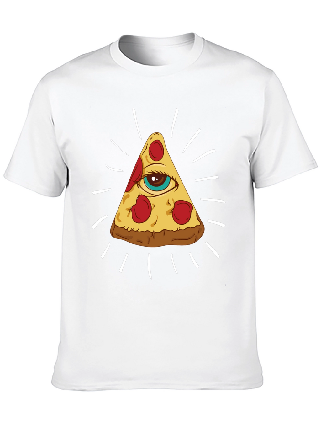 Pizza Illuminati T-Shirt - All Seeing Slice