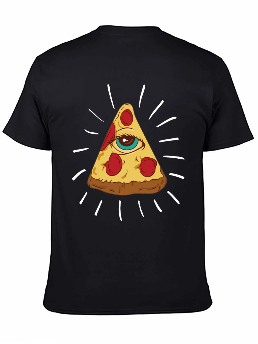 Pizza Illuminati T-Shirt - All Seeing Slice
