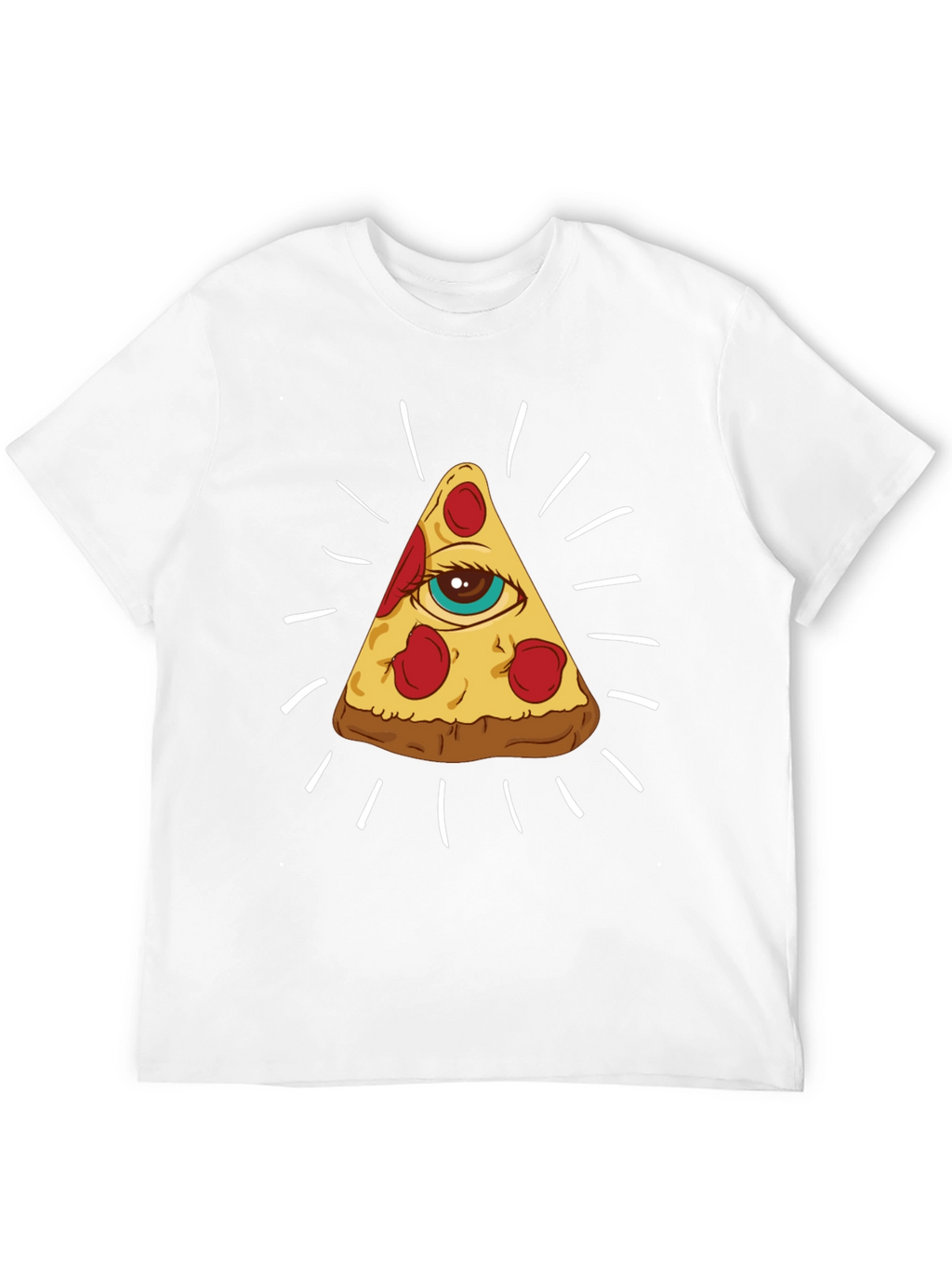 Pizza Illuminati T-Shirt - All Seeing Slice