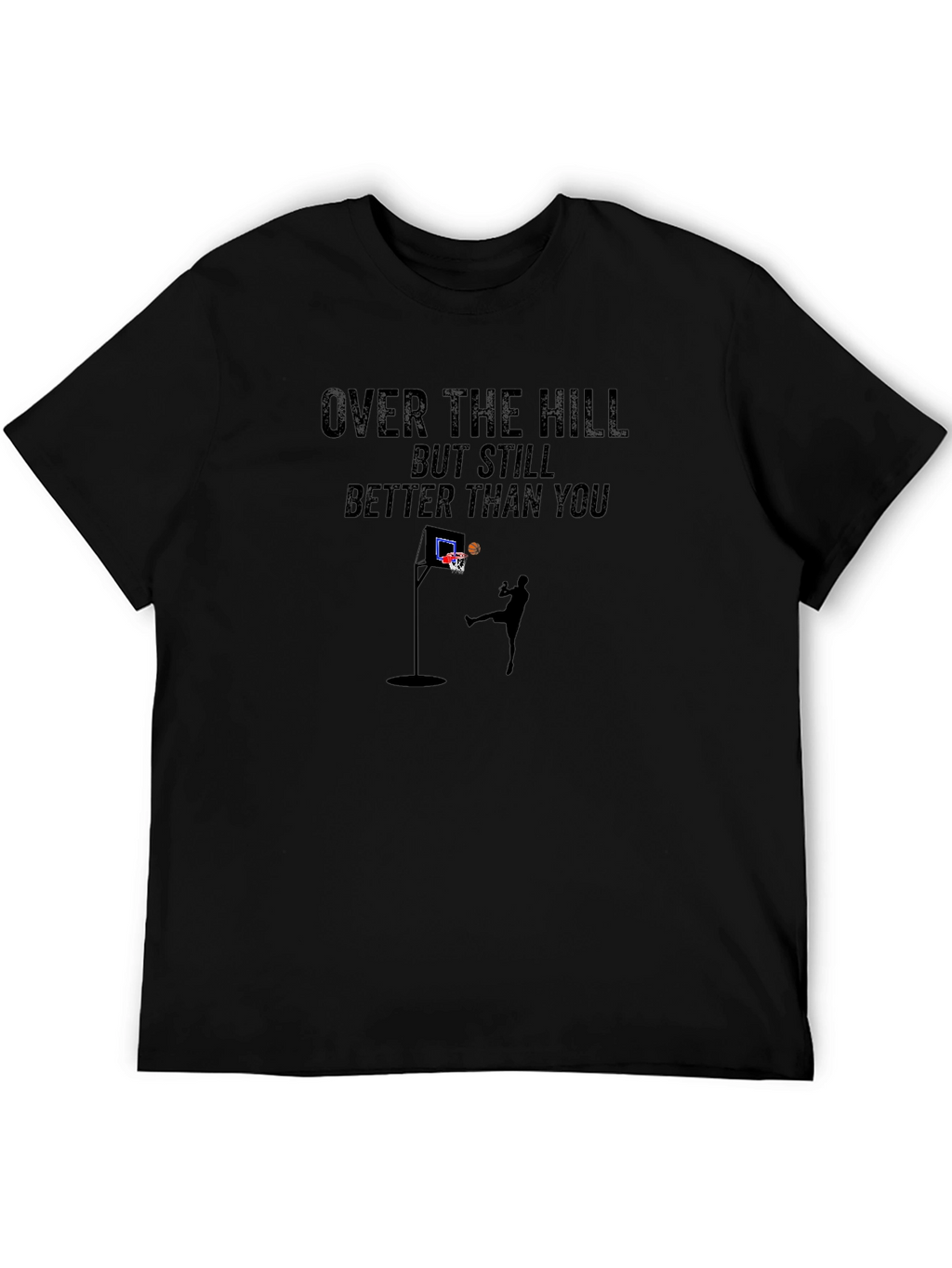 Over The Hill Basketball Graphic T-Shirt