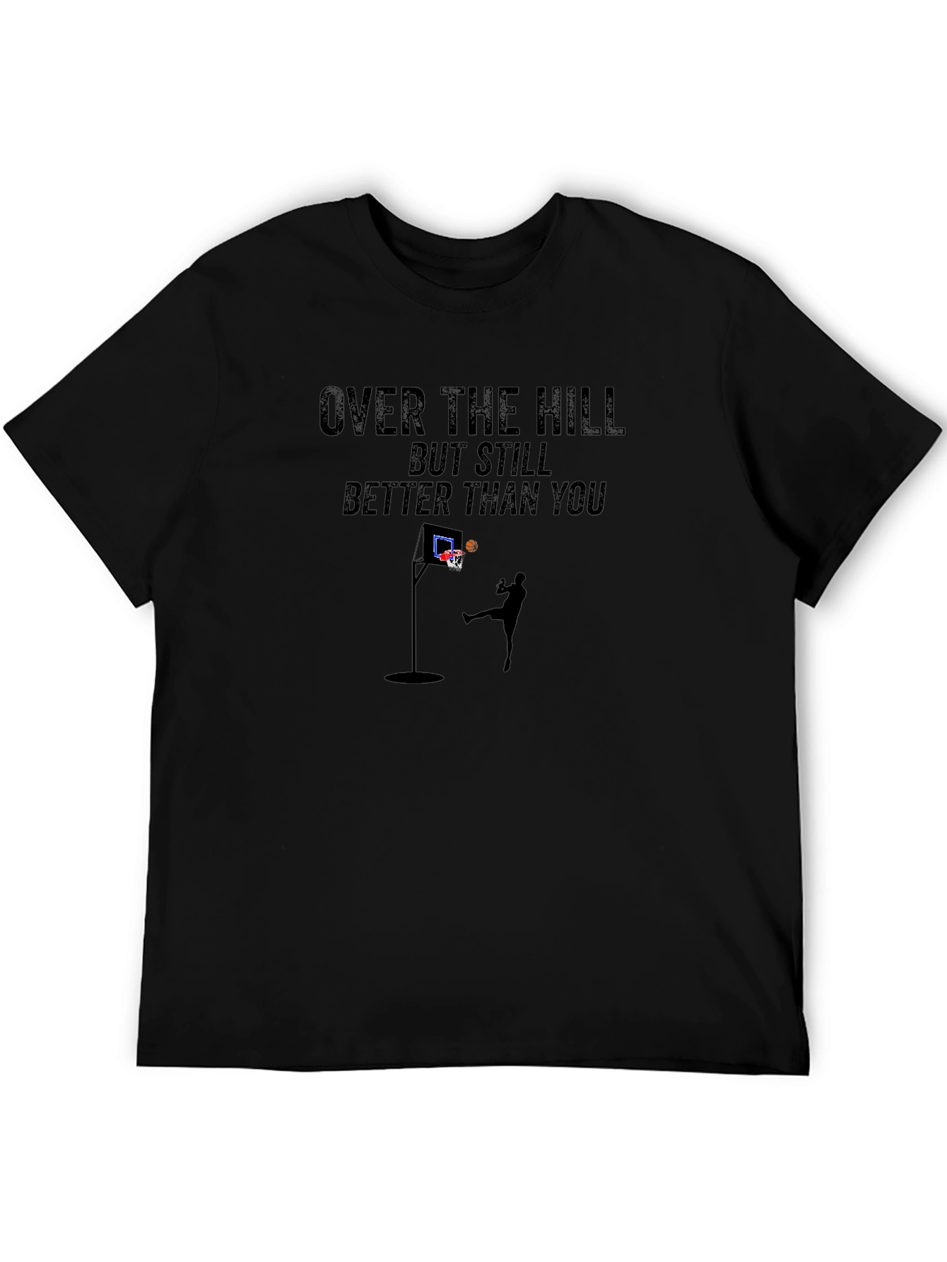 Over The Hill Basketball Graphic T-Shirt