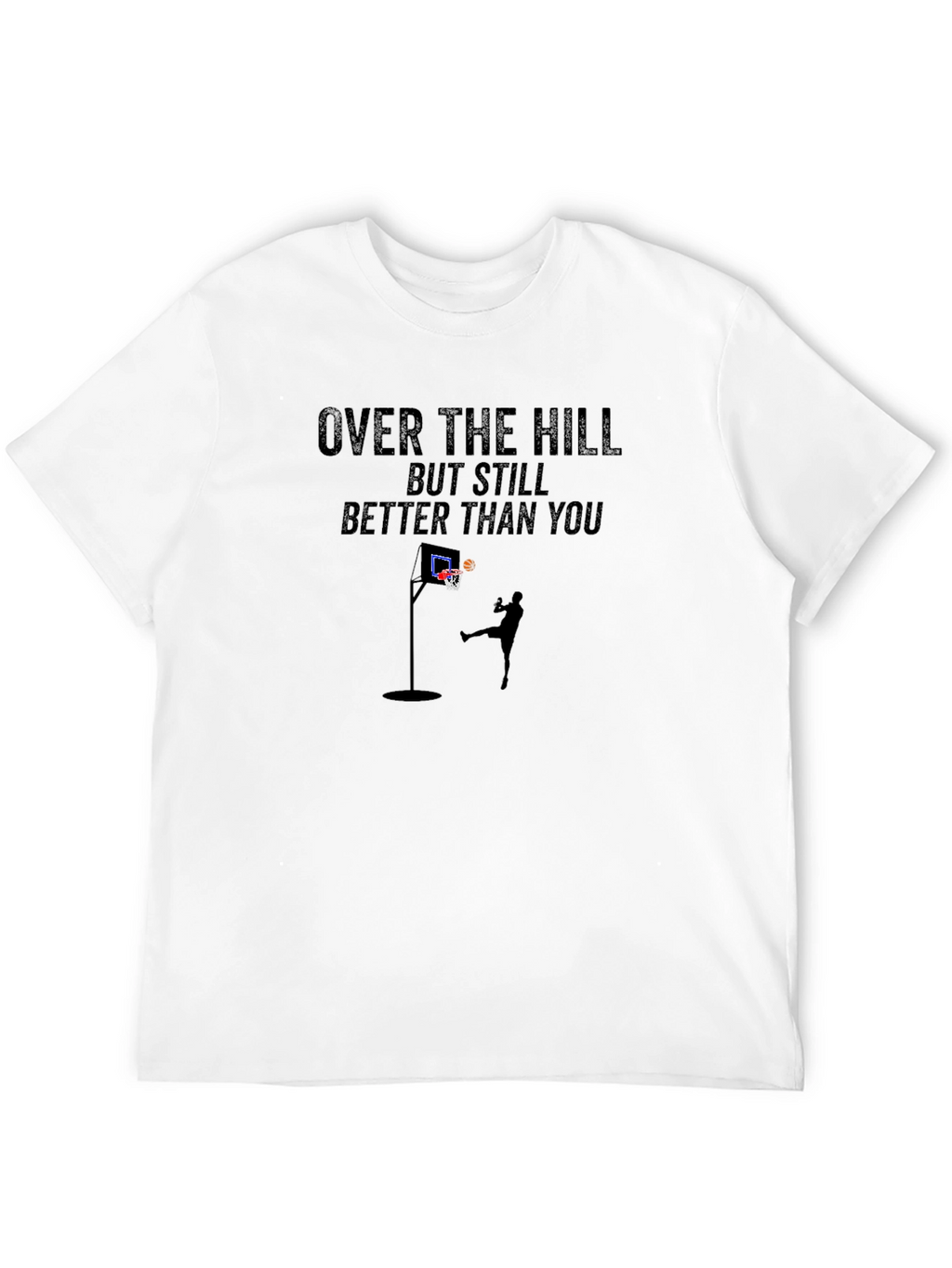 Over The Hill Basketball Graphic T-Shirt