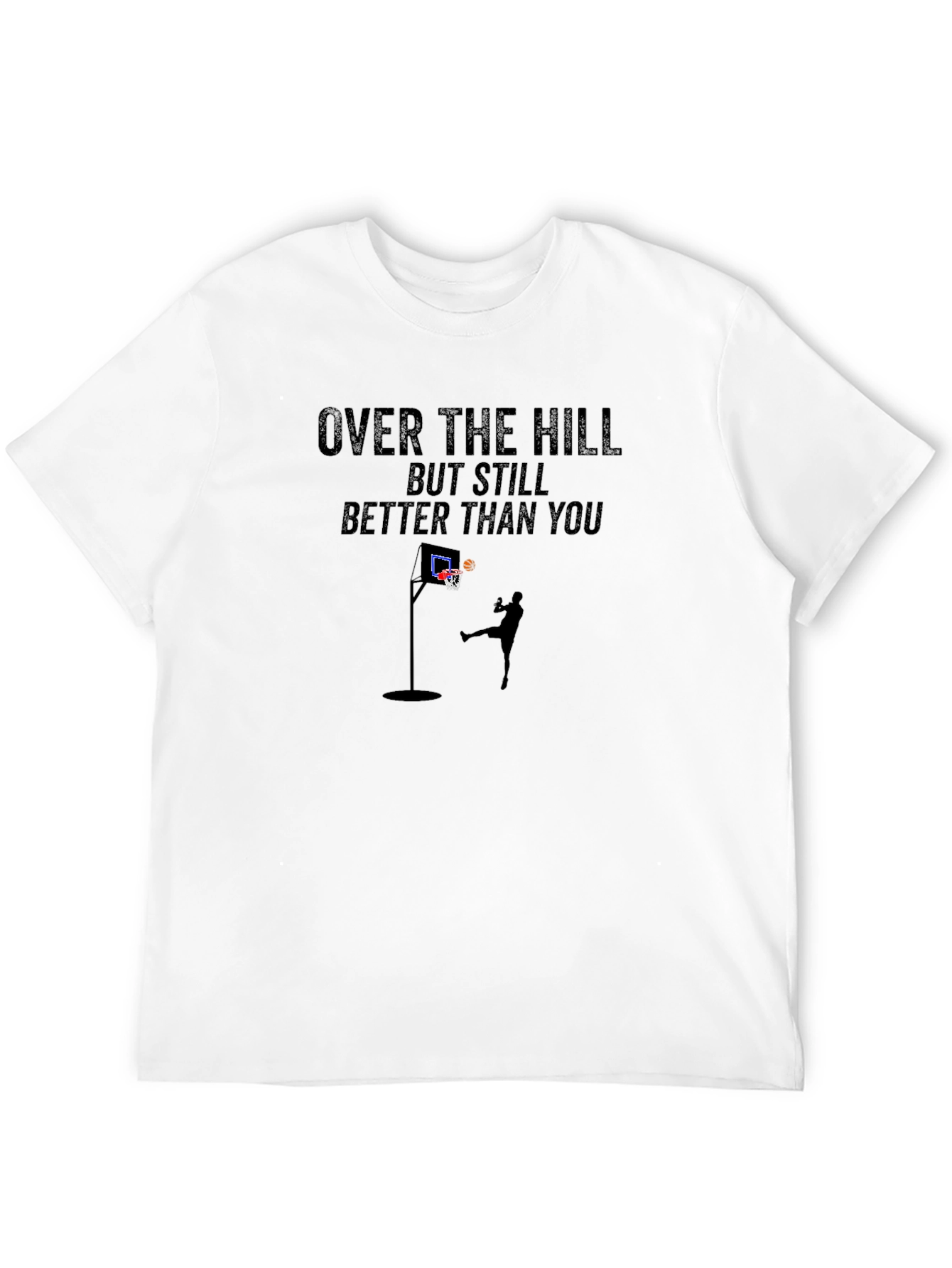 Over The Hill Basketball Graphic T-Shirt