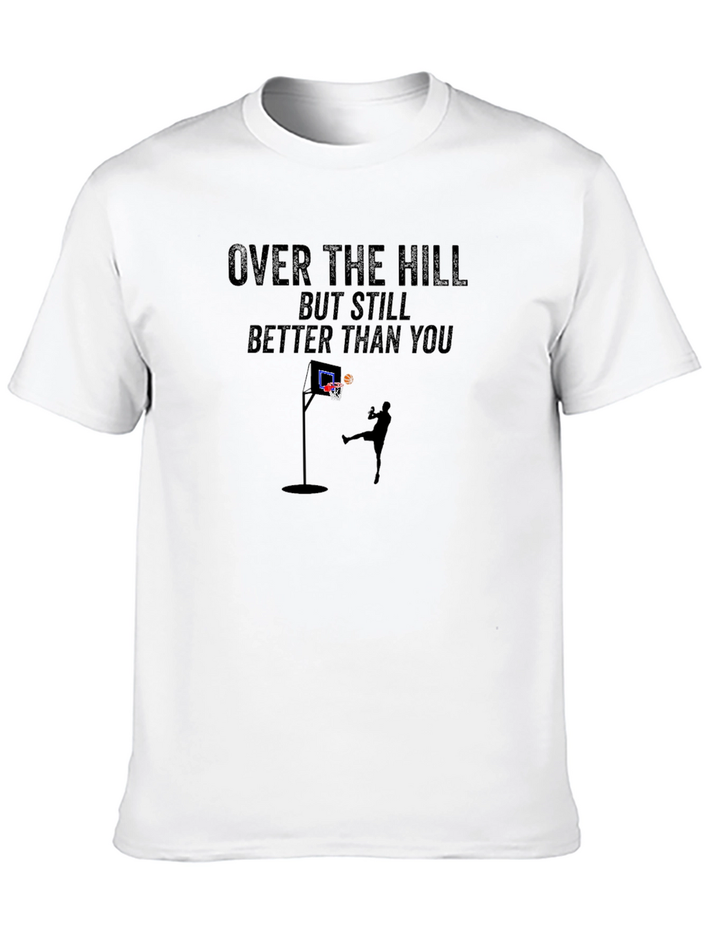 Over The Hill Basketball Graphic T-Shirt