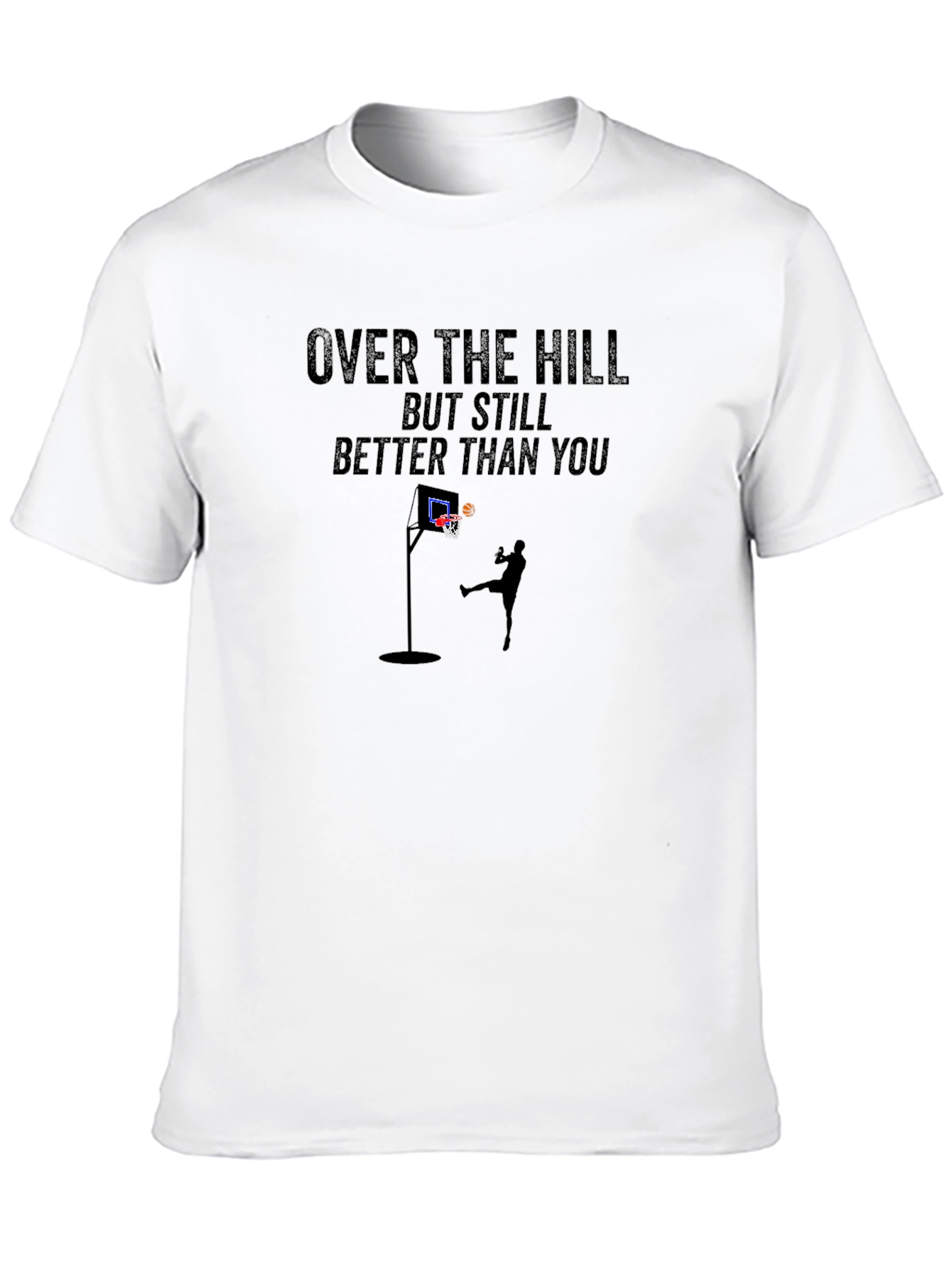 Over The Hill Basketball Graphic T-Shirt