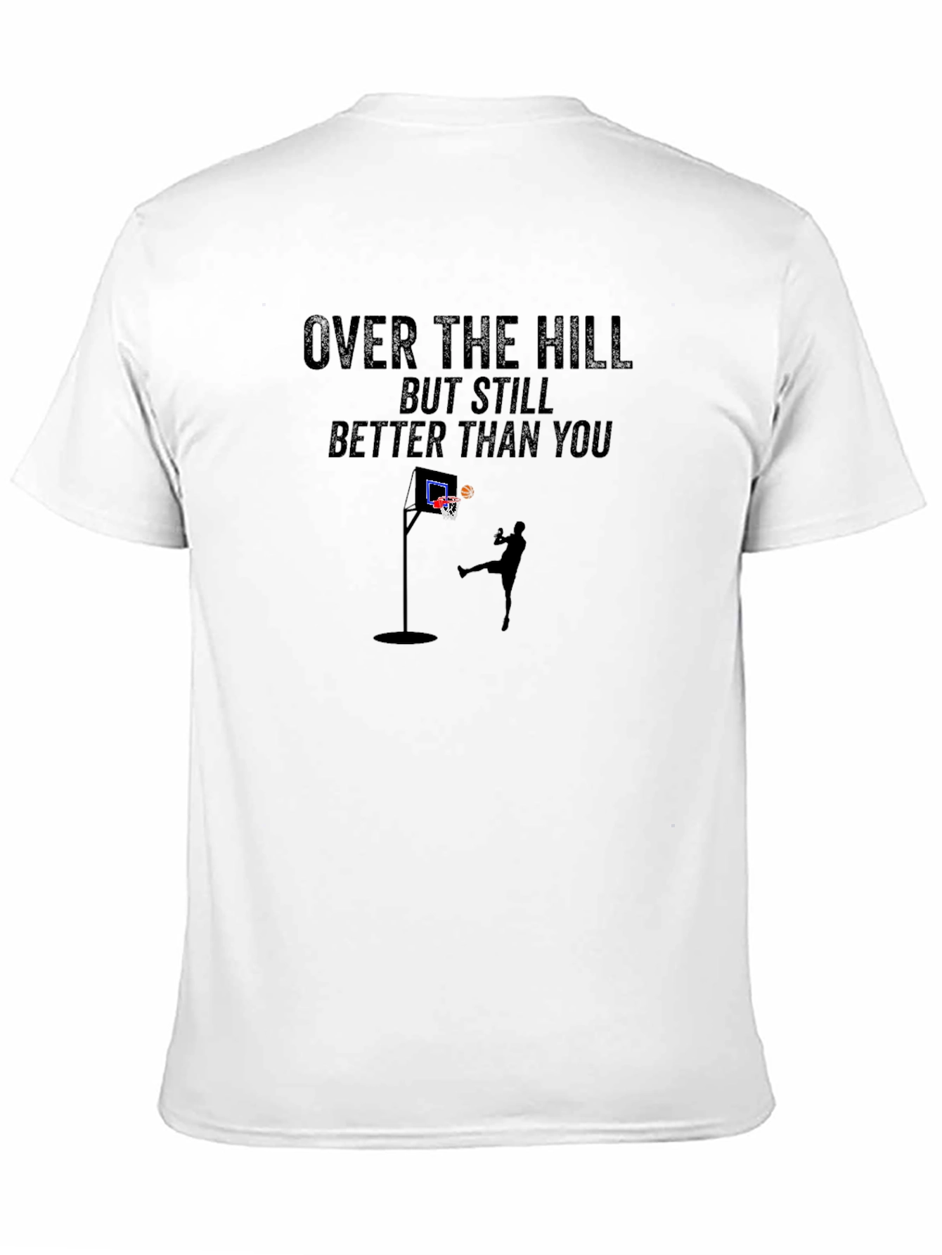 Over The Hill Basketball Graphic T-Shirt