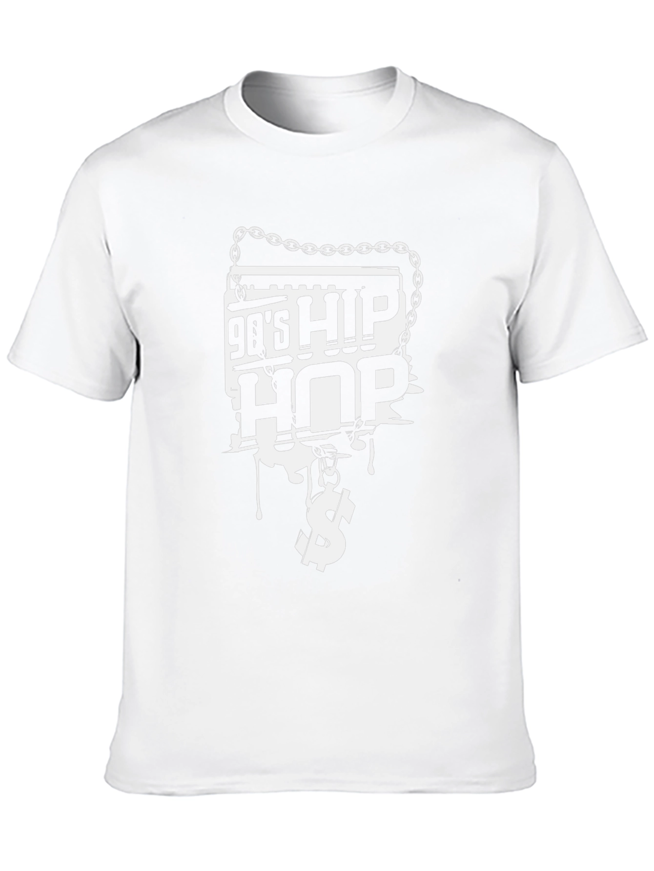 90s Hip Hop Graphic Tee - Black