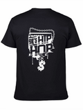 90s Hip Hop Graphic Tee - Black