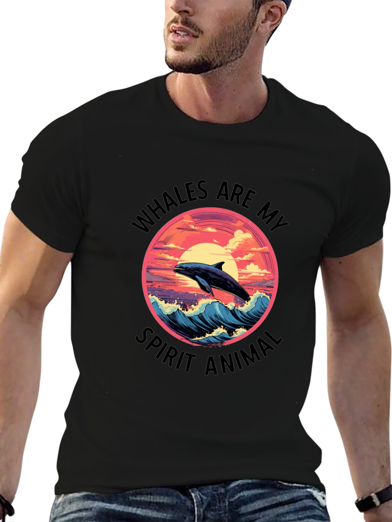 Whales Are My Spirit Animal Graphic Tee