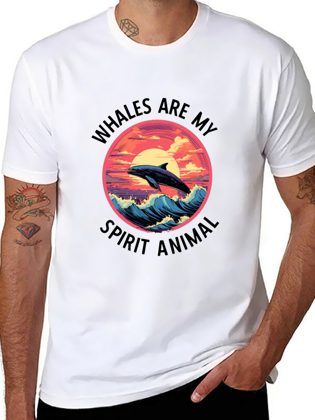 Whales Are My Spirit Animal Graphic Tee