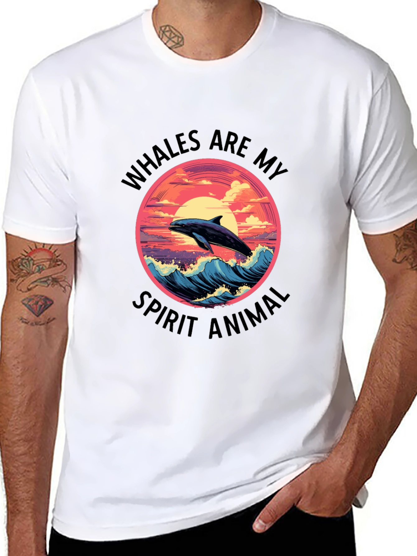 Whales Are My Spirit Animal Graphic Tee